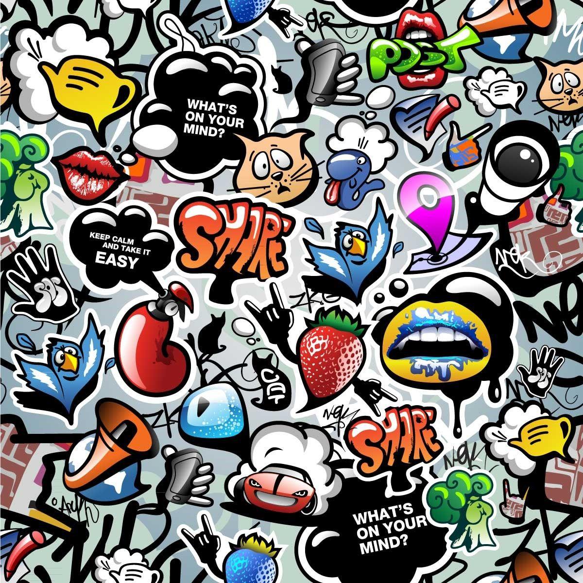 Stickers Wallpapers Top Free Stickers Backgrounds WallpaperAccess