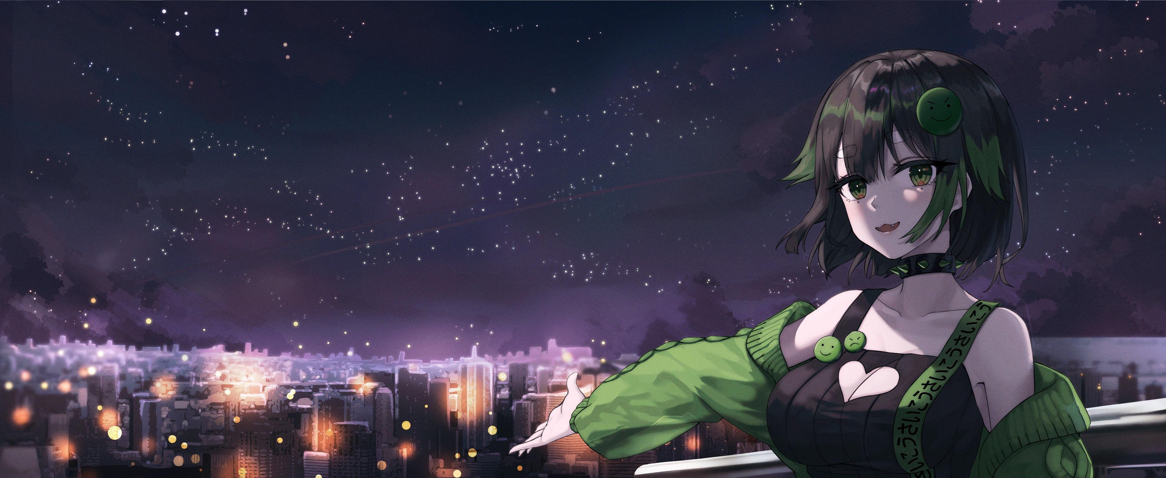 Green and Black Anime Wallpapers Top Free Green and Black Anime Backgrounds WallpaperAccess