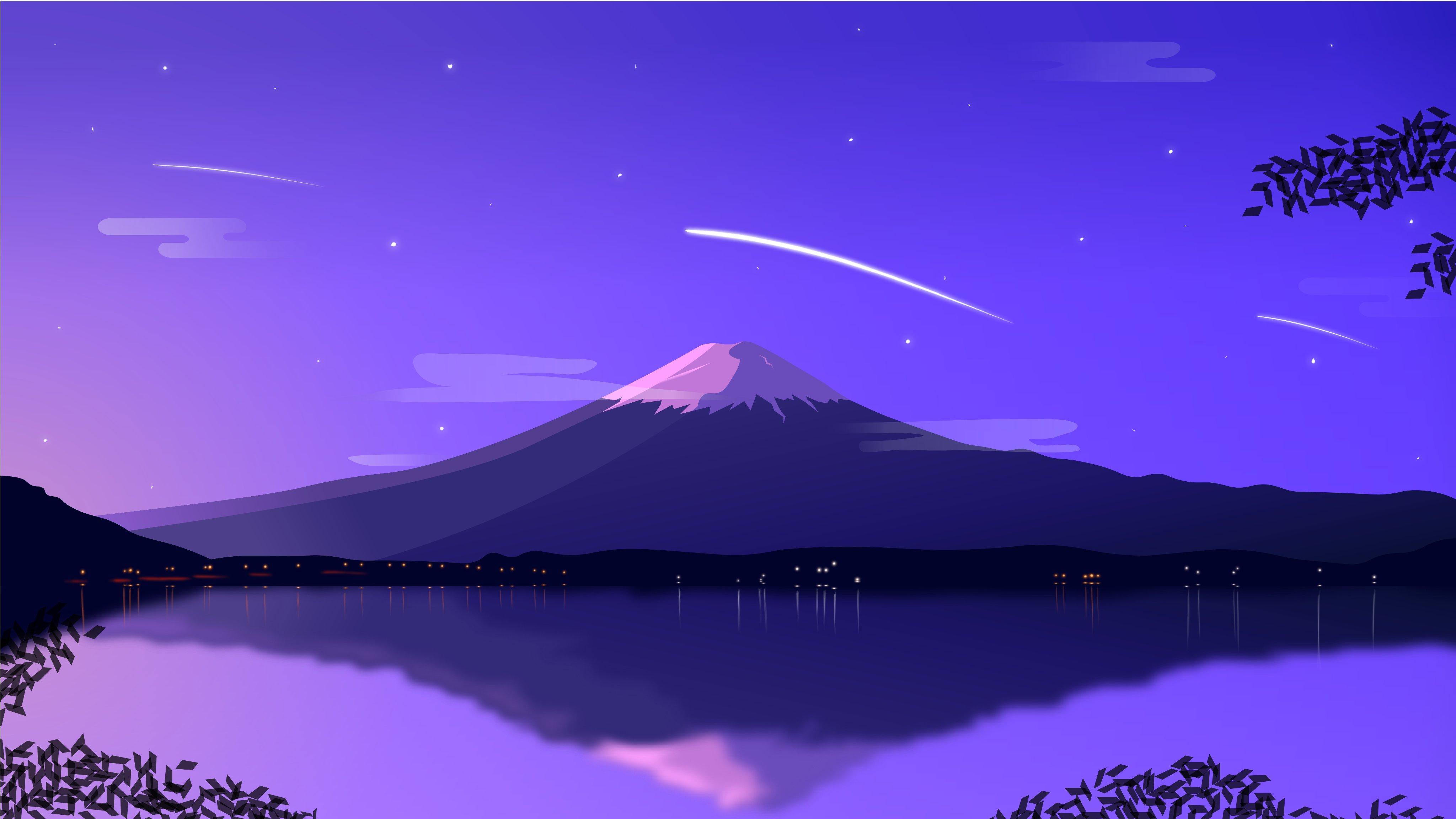 Mount Fuji Purple Wallpapers Top Free Mount Fuji Purple Backgrounds