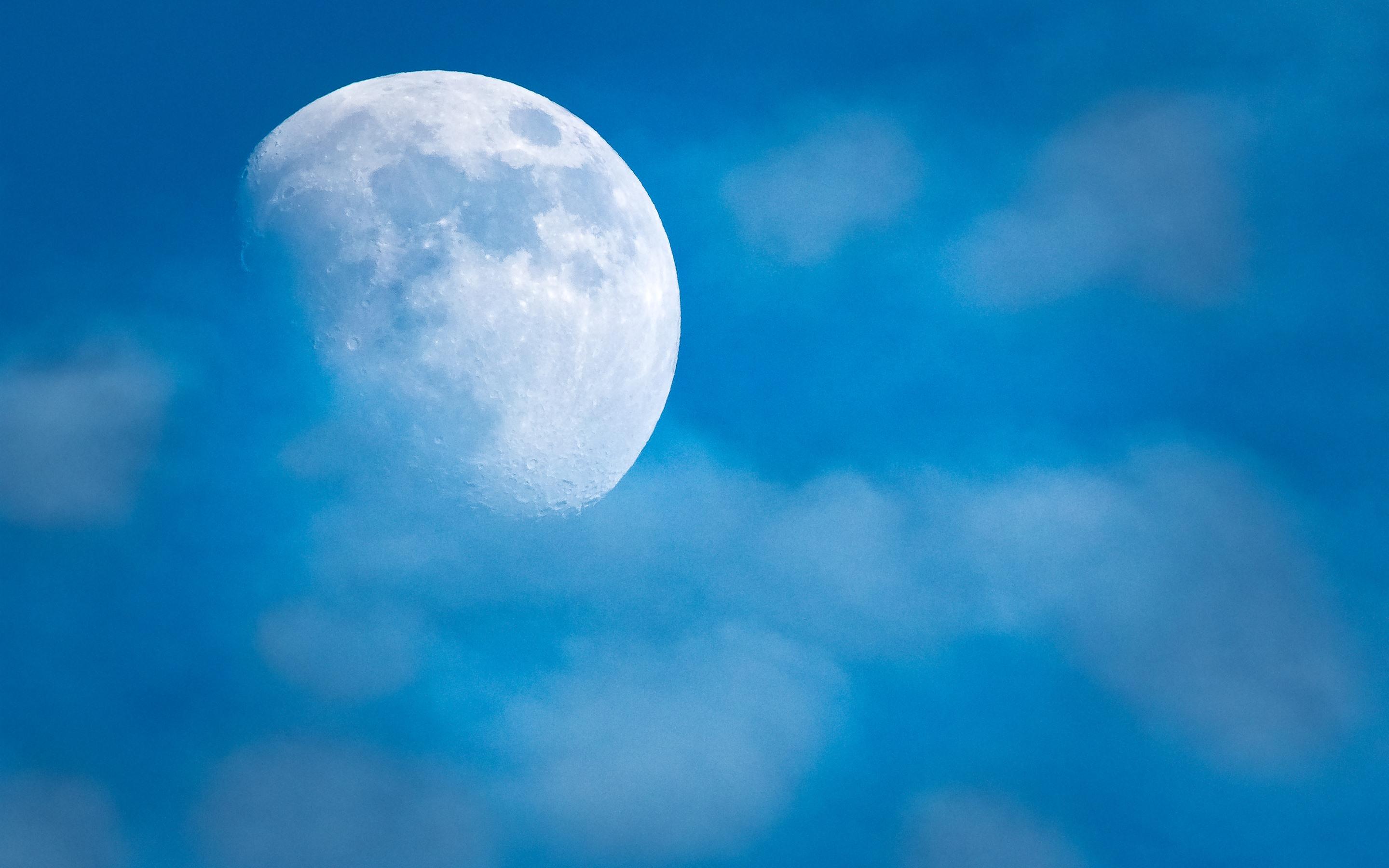 Blue Sky Moon Wallpapers Top Free Blue Sky Moon Backgrounds