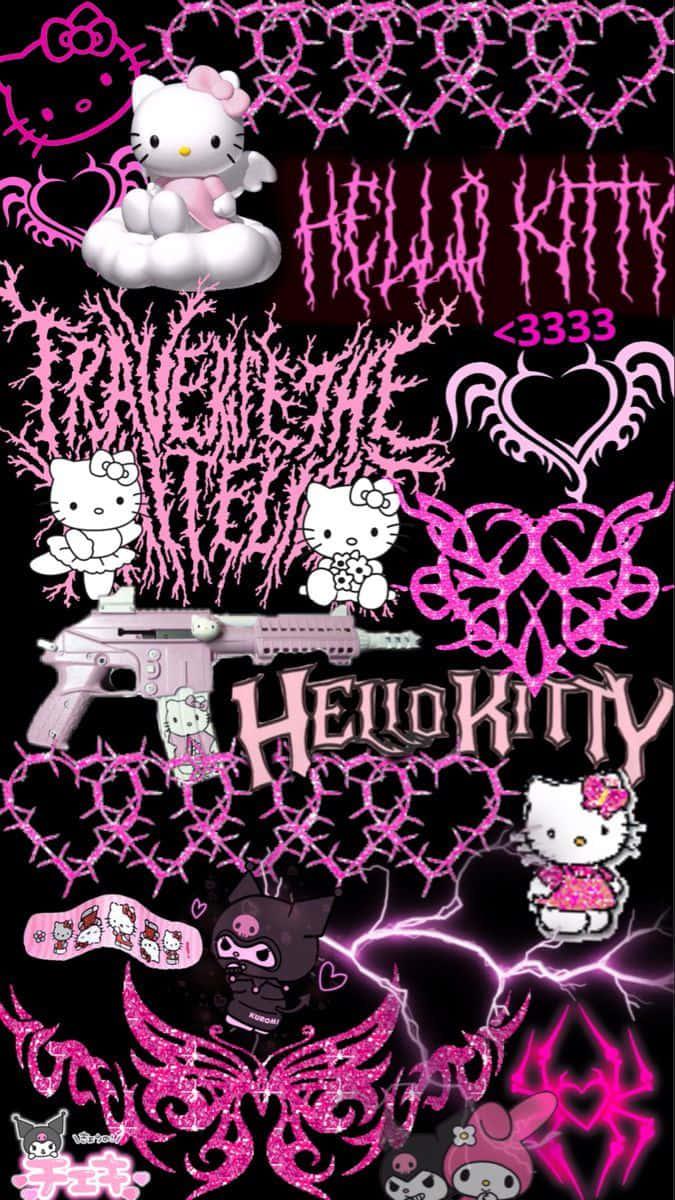 Goth Hello Kitty Wallpapers Top Free Goth Hello Kitty Backgrounds
