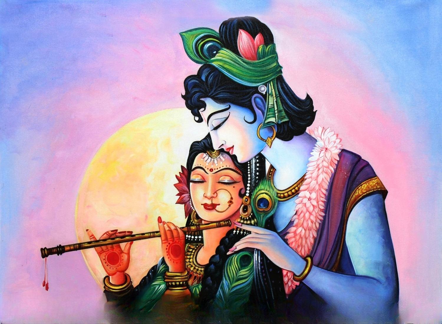 Radha Krishna Painting Wallpapers Top Free Radha Krishna Painting