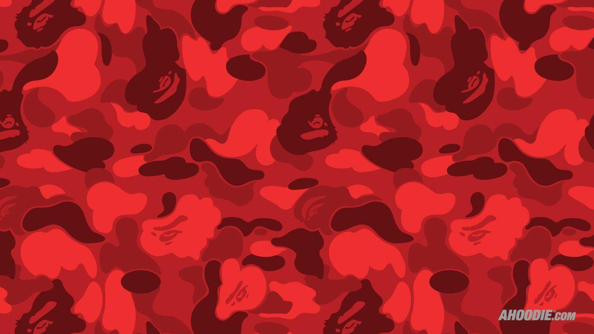 Red BAPE Wallpapers Top Free Red BAPE Backgrounds WallpaperAccess