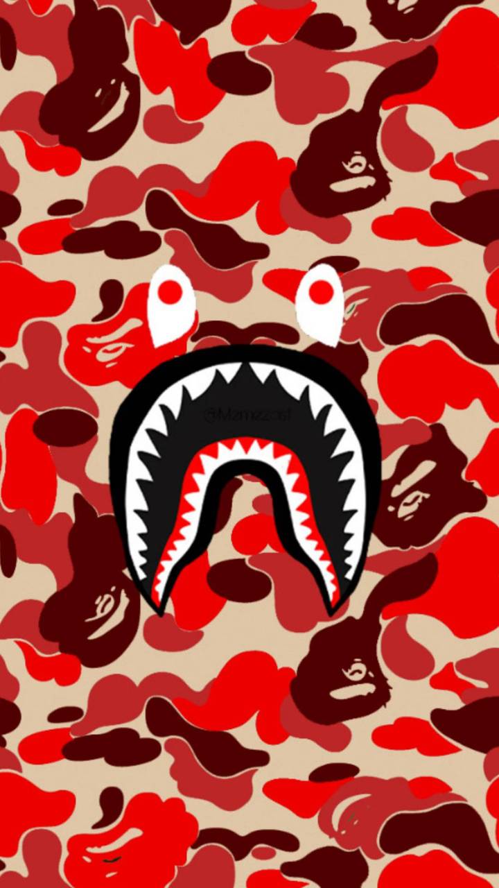 Red BAPE Wallpapers Top Free Red BAPE Backgrounds WallpaperAccess