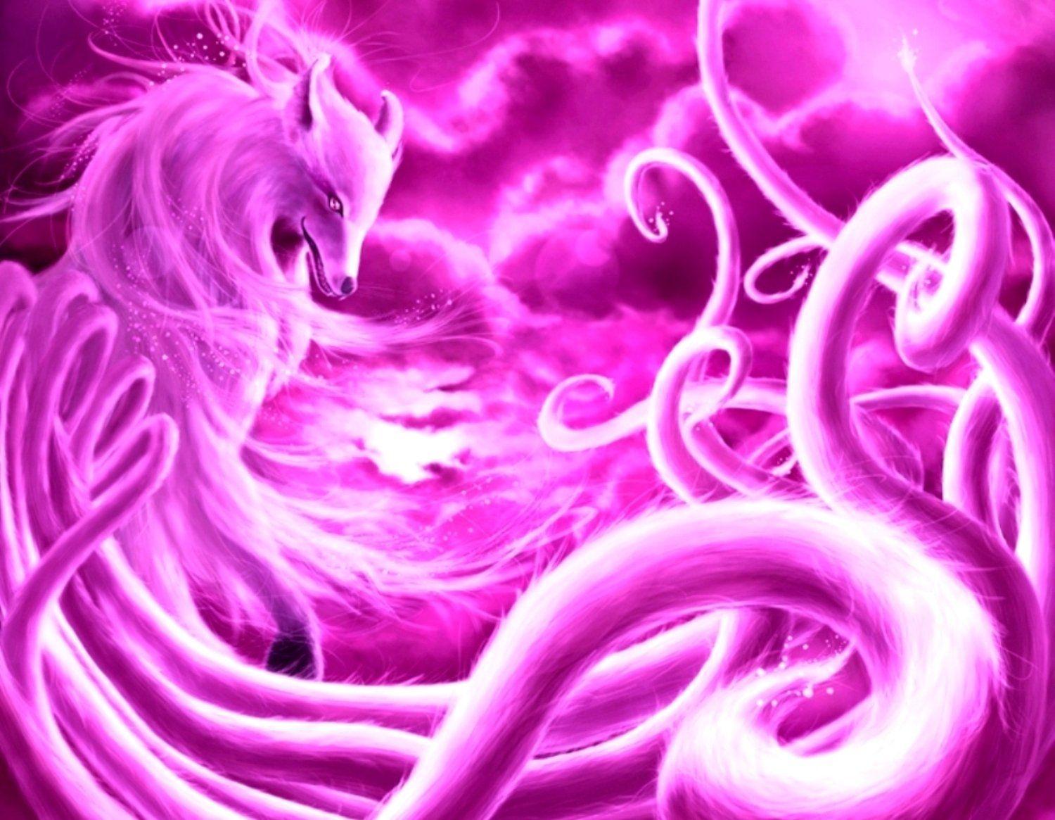 Pink Wolf Wallpapers Top Free Pink Wolf Backgrounds WallpaperAccess
