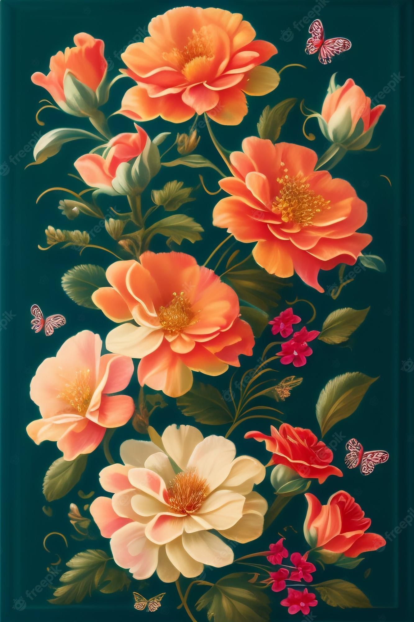 Oil Painting Flowers Wallpapers Top Free Oil Painting Flowers