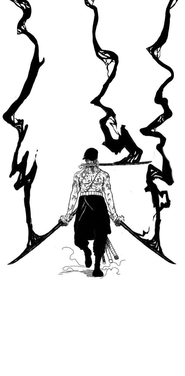Zoro Black and White Wallpapers Top Free Zoro Black and White