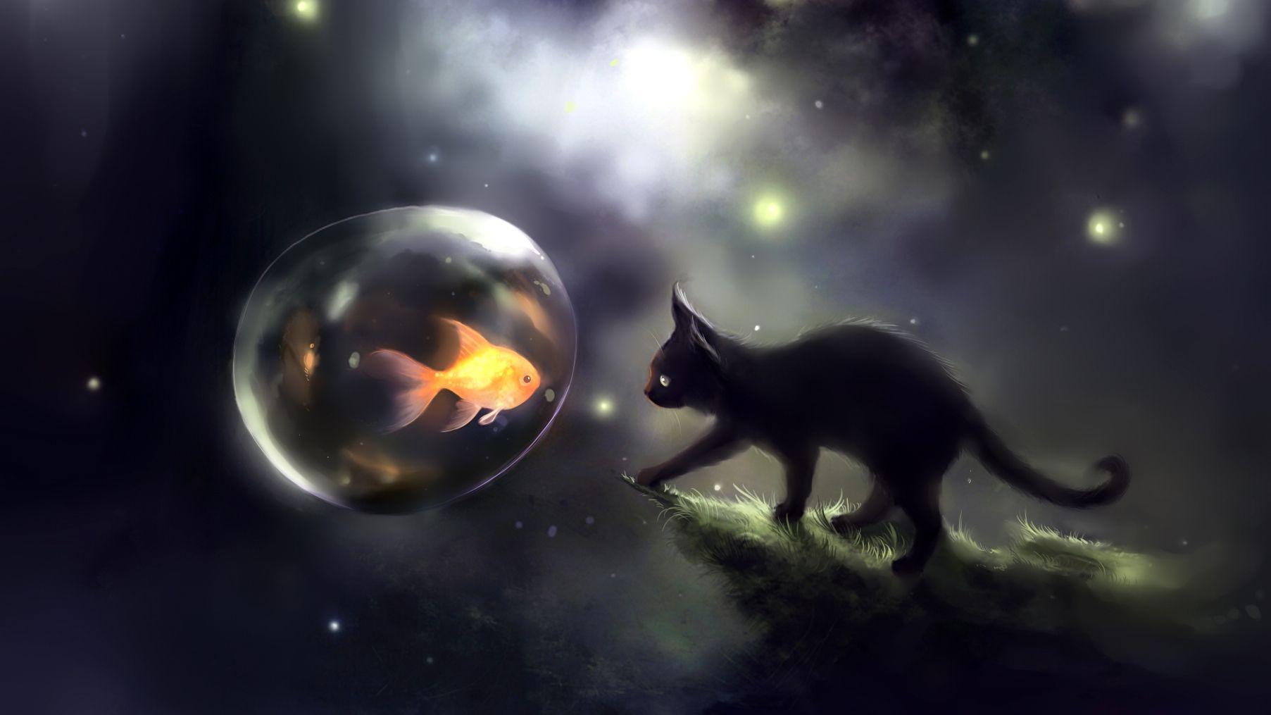 Cat Art Wallpapers Top Free Cat Art Backgrounds WallpaperAccess