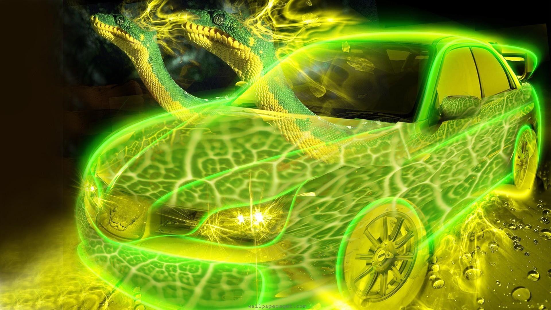 Neon Green Car Wallpapers Top Free Neon Green Car Backgrounds