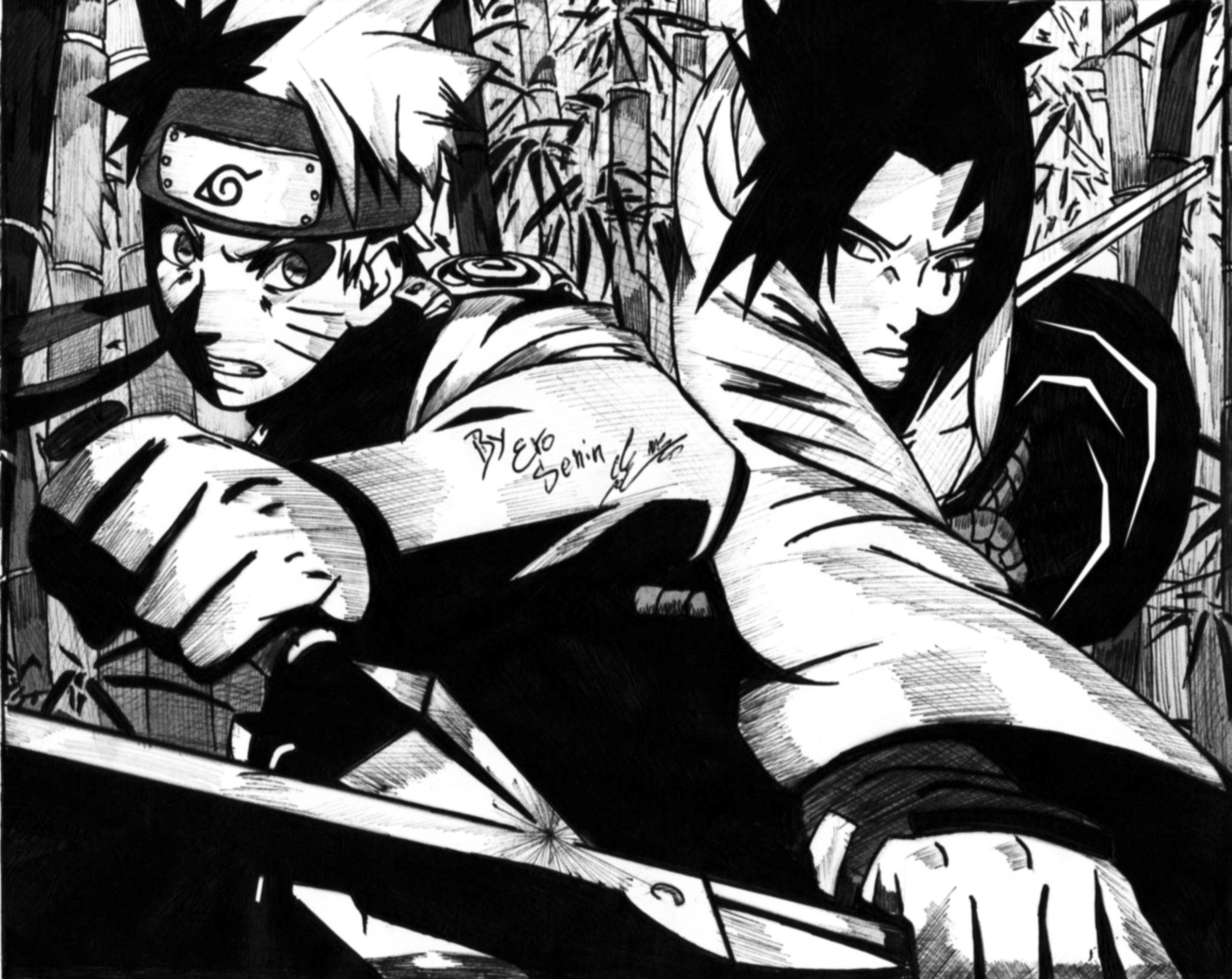Sasuke Black and White Wallpapers Top Free Sasuke Black and White