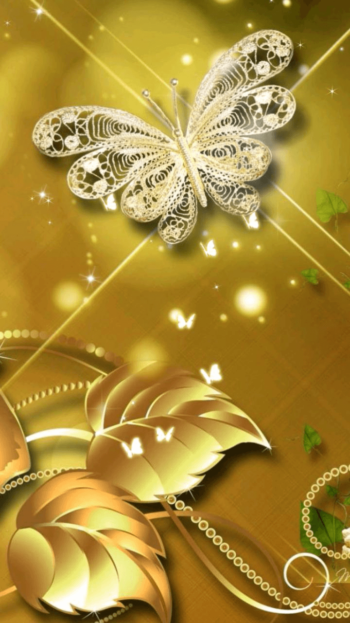 Gold Butterfly Wallpapers Top Free Gold Butterfly Backgrounds