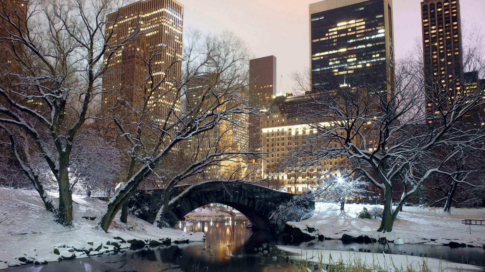 Winter in Central Park New York Wallpapers Top Free Winter in Central