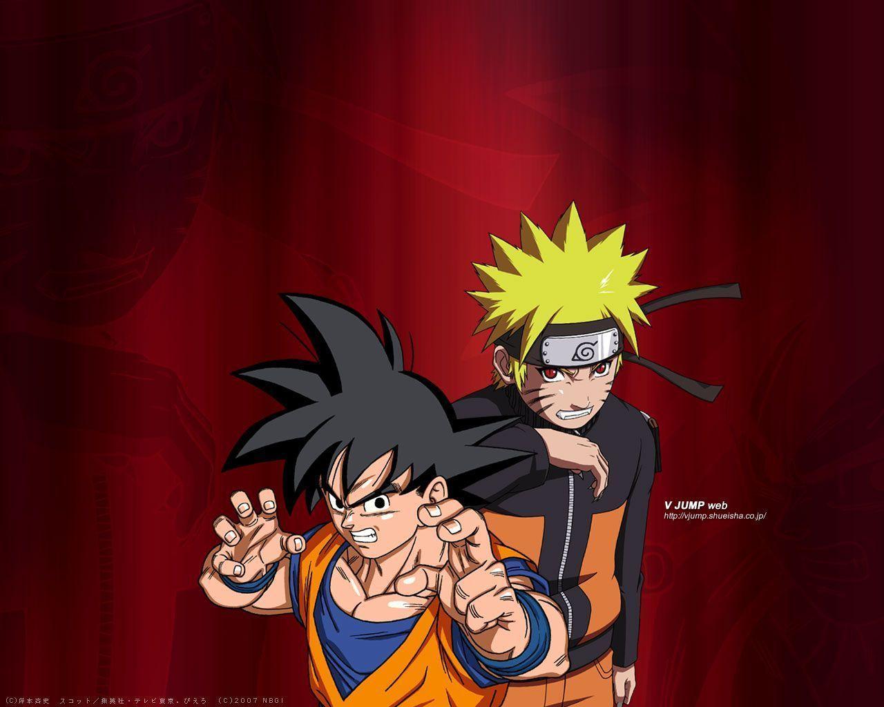Goku vs Naruto Wallpapers Top Free Goku vs Naruto Backgrounds