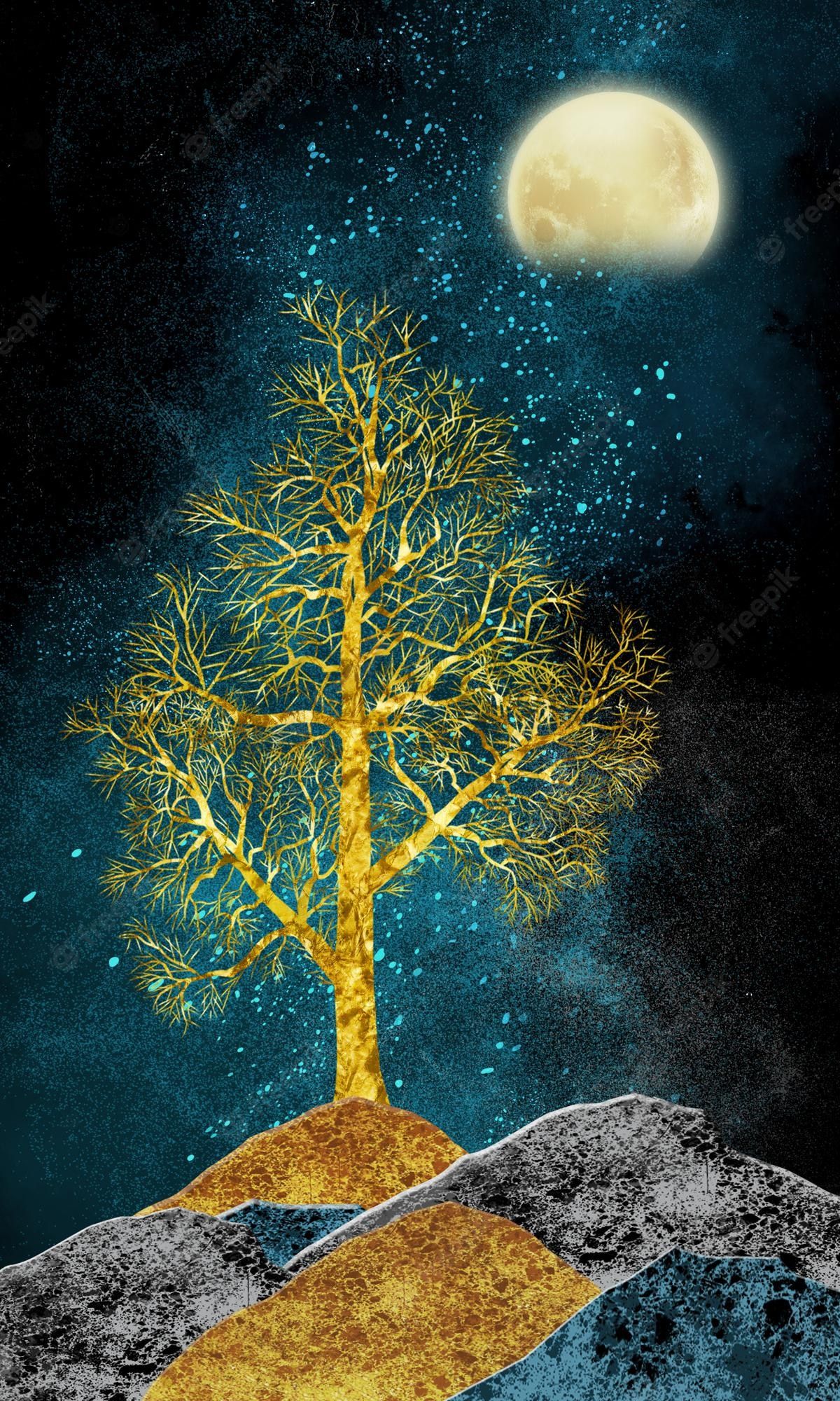 Golden Tree Wallpapers Top Free Golden Tree Backgrounds WallpaperAccess