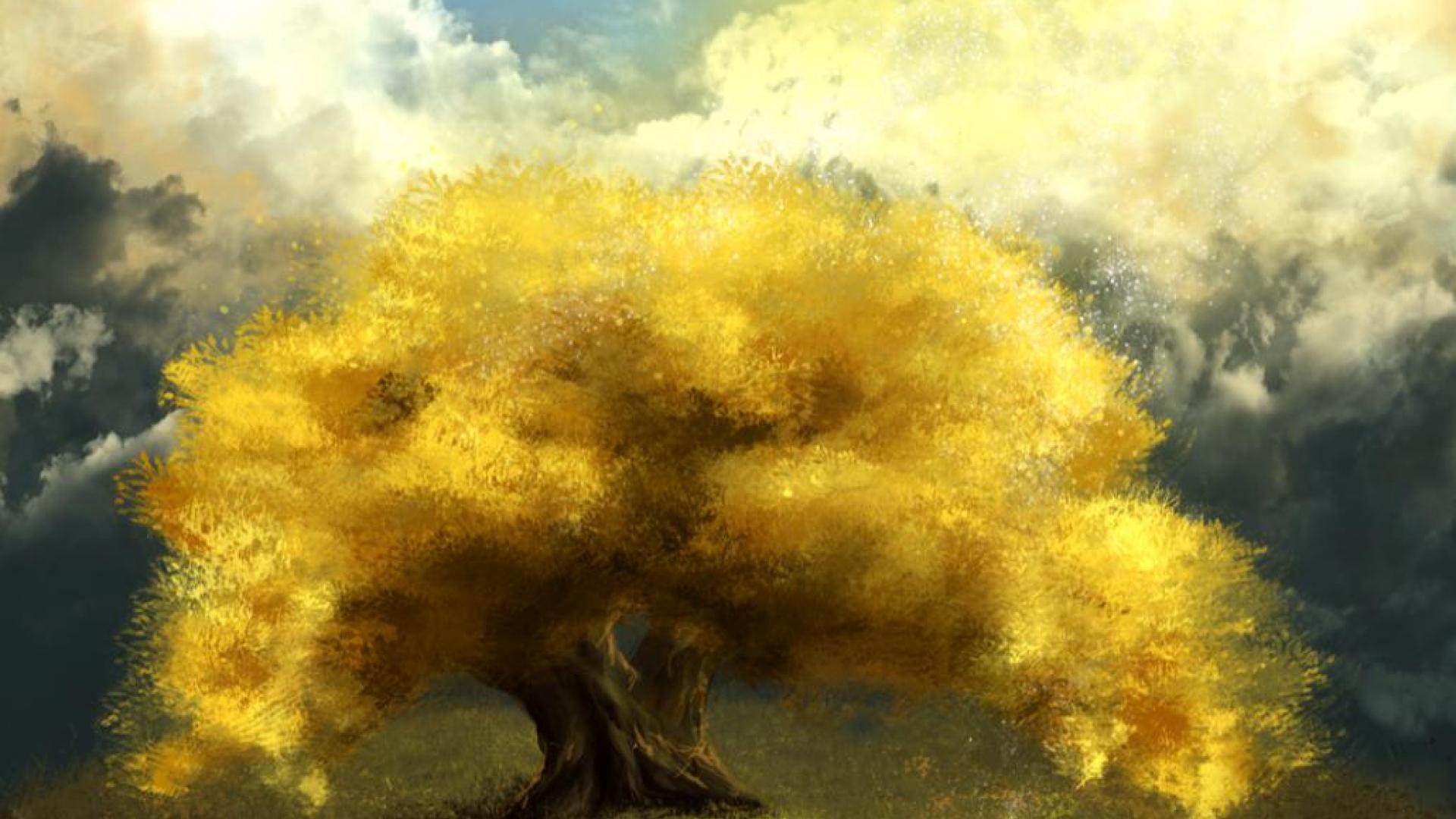 Golden Tree Wallpapers Top Free Golden Tree Backgrounds WallpaperAccess