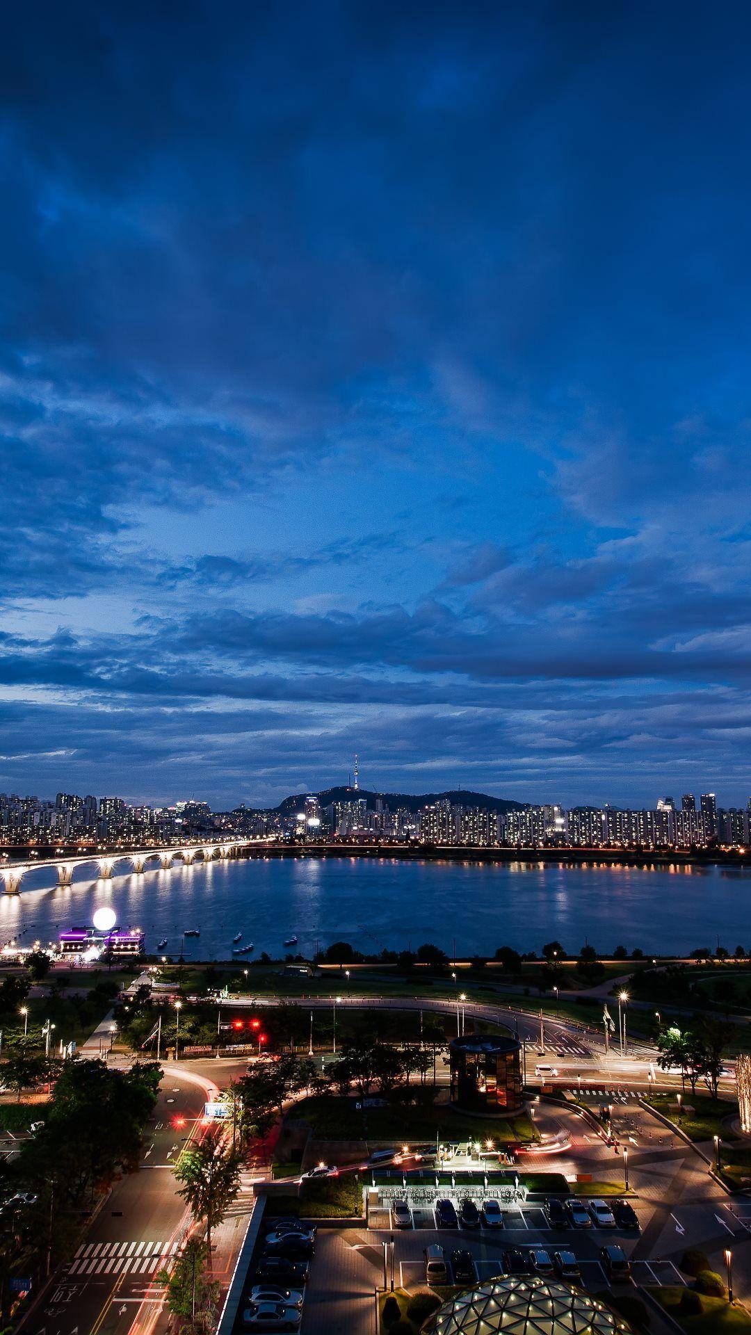 Wallpaper Kota Seoul Rahman Gambar