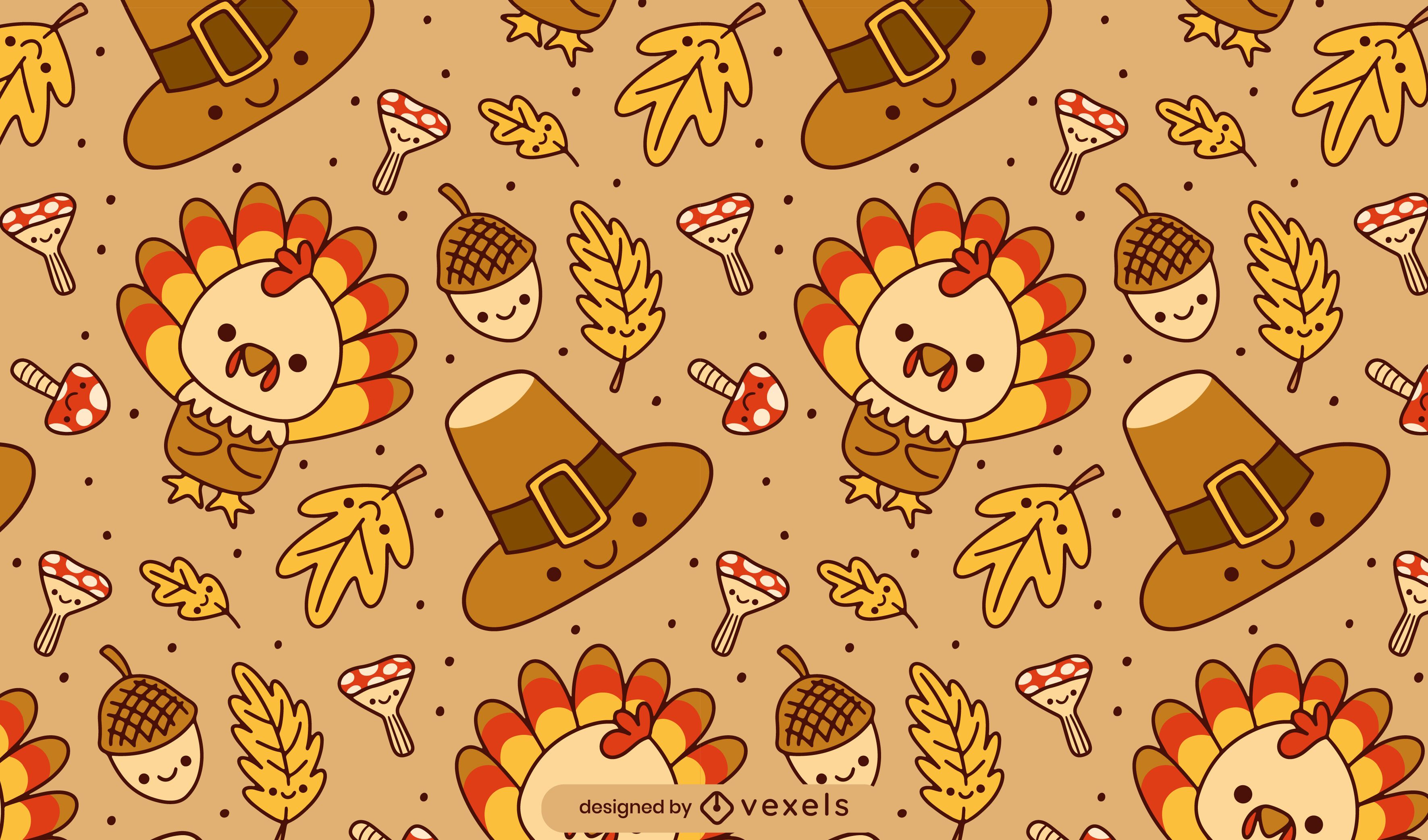 Thanksgiving Pattern Wallpapers 4k, HD Thanksgiving Pattern