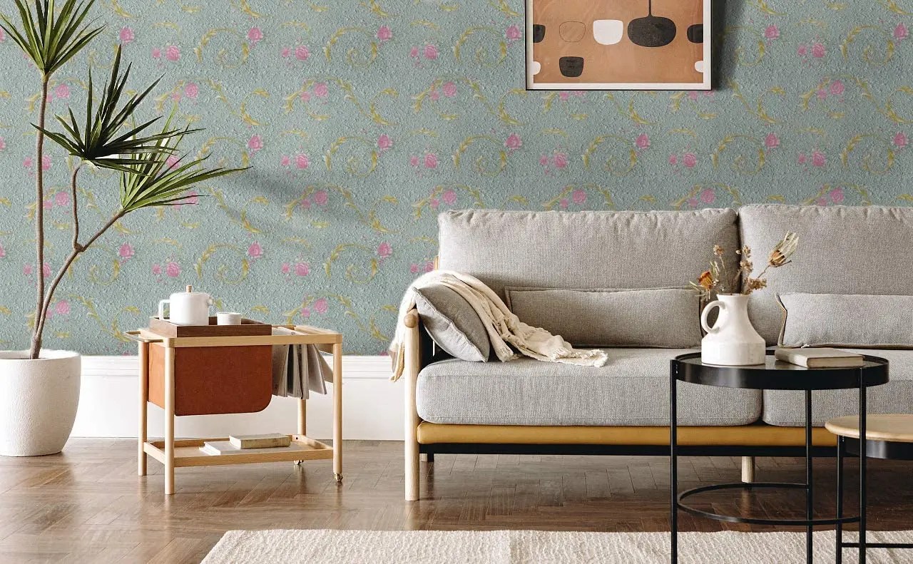 Rose Floral Peel and Stick Wallpaper Canada Wallpaper Canada