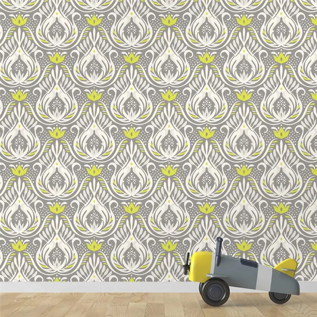 Peacock Plume Pattern Peel and Stick Wallpaper Canada Wallpaper Canada