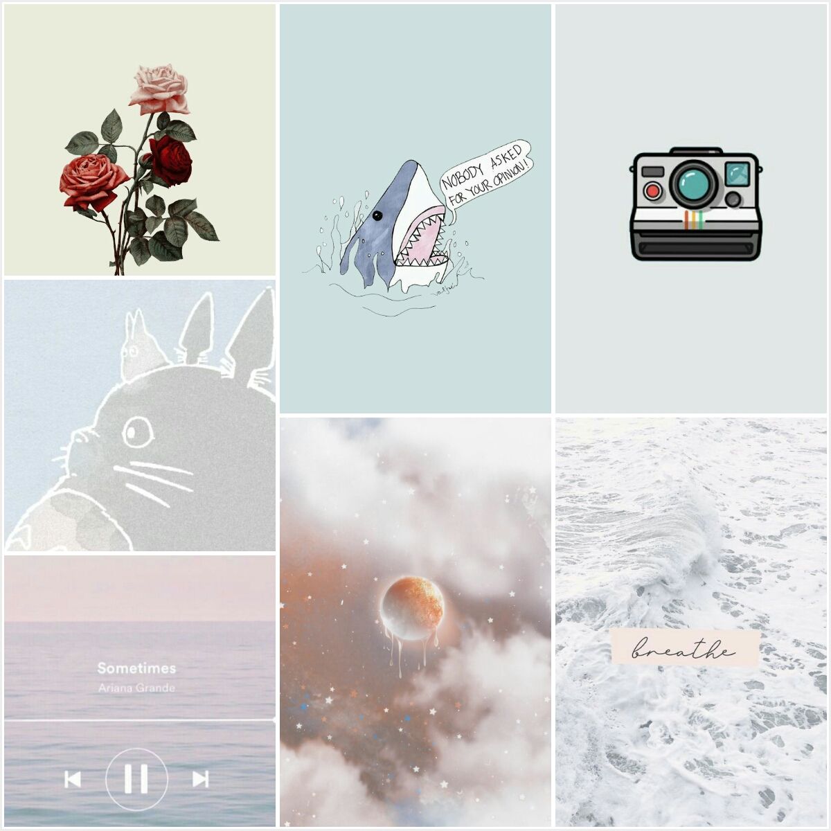 White collage Wallpaper Cave