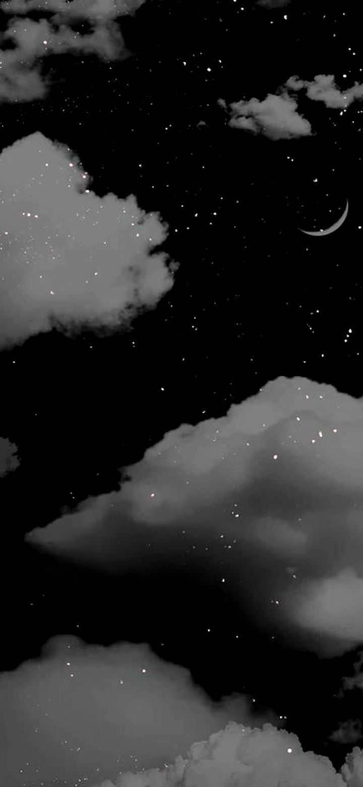 Black and white night sky wallpaper Wallpaper Cave