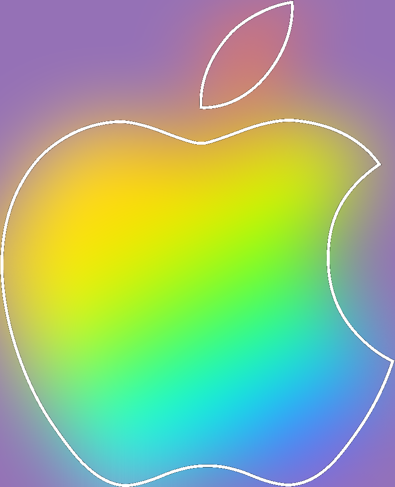 neon apple Wallpaper Cave