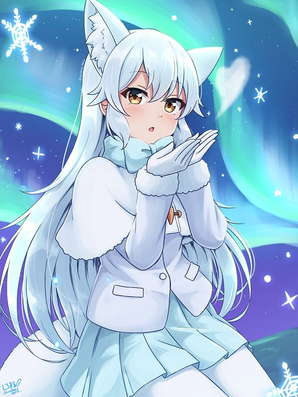 Arctic fox anime girl Wallpaper Cave