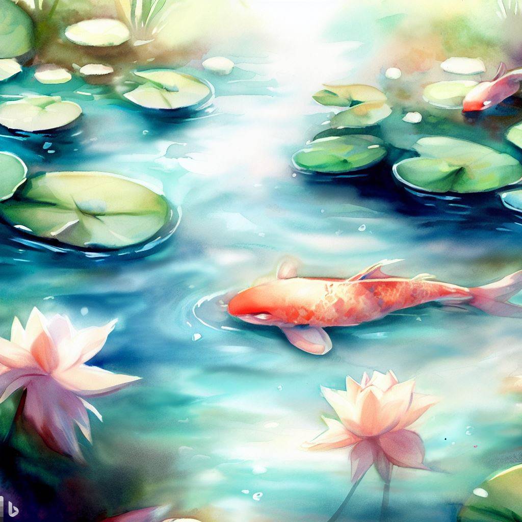 Koi fish swimming Wallpaper Cave