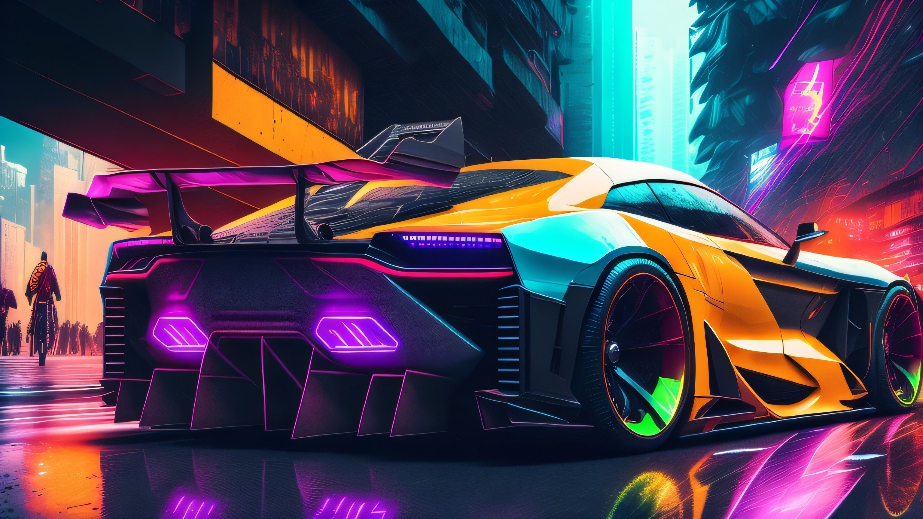 Hd neon sports car Wallpaper Cave