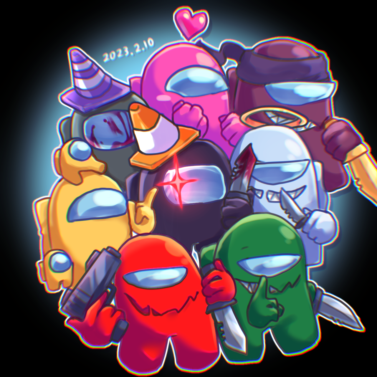 Download Aesthetic Among Us Home Screen Wallpapers Iphone & Android 45C