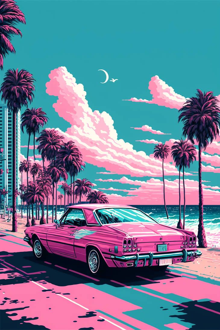 Pink car aesthetic Wallpaper Cave