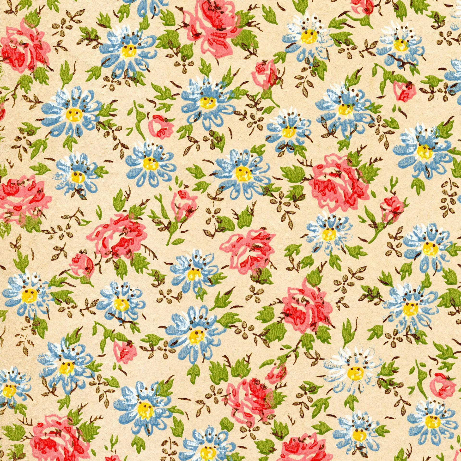 Vintage Flower Backgrounds Wallpaper Cave