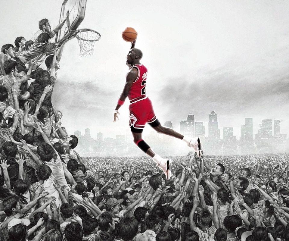 Michael Jordan Dunk Wallpapers Wallpaper Cave
