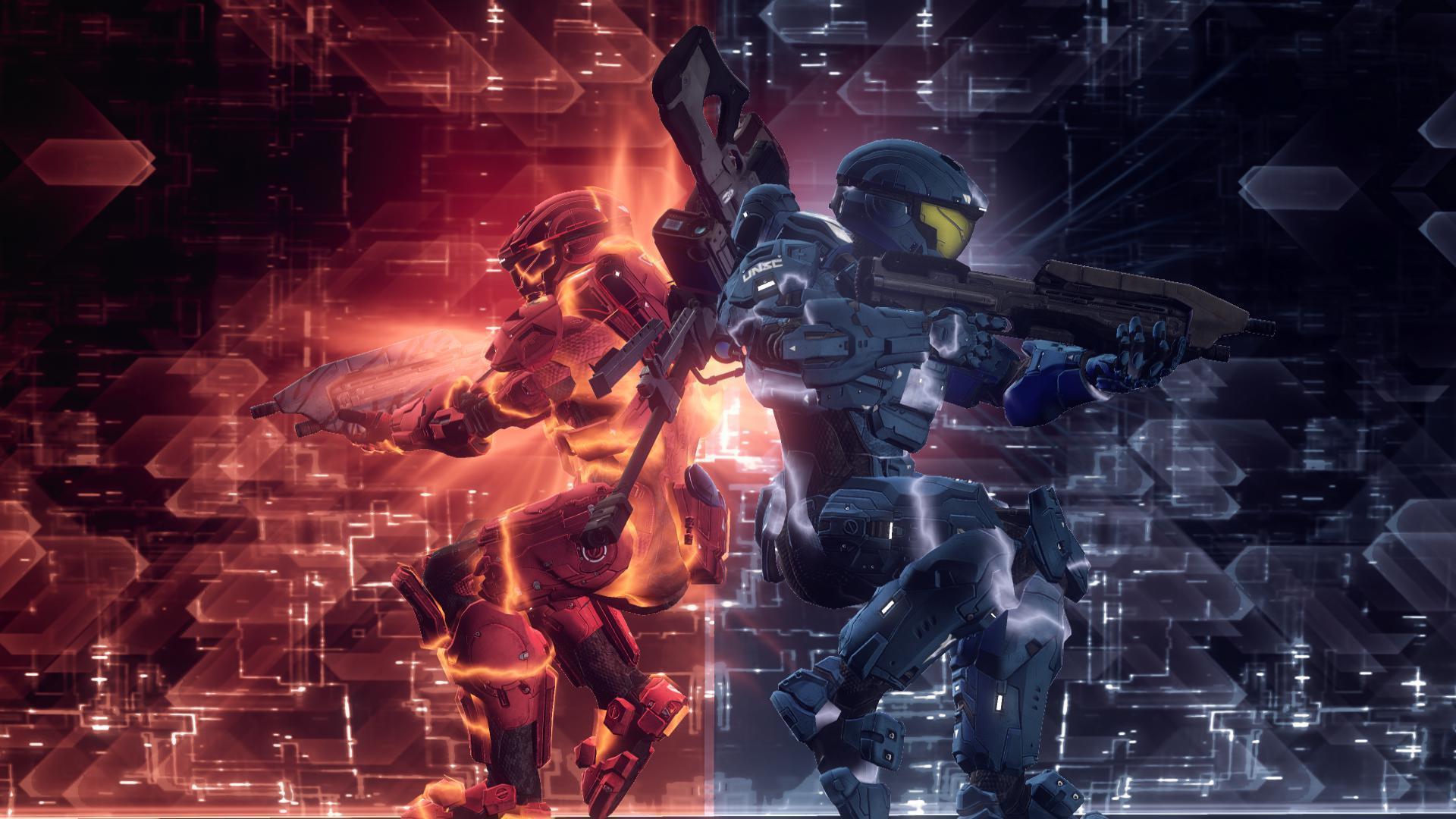 Red Vs. Blue Wallpapers Wallpaper Cave
