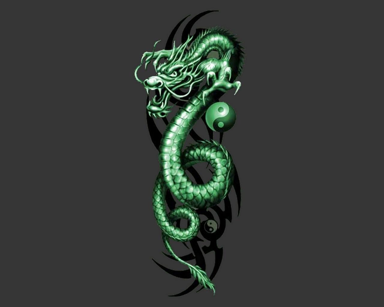 Green Dragon Wallpapers Wallpaper Cave