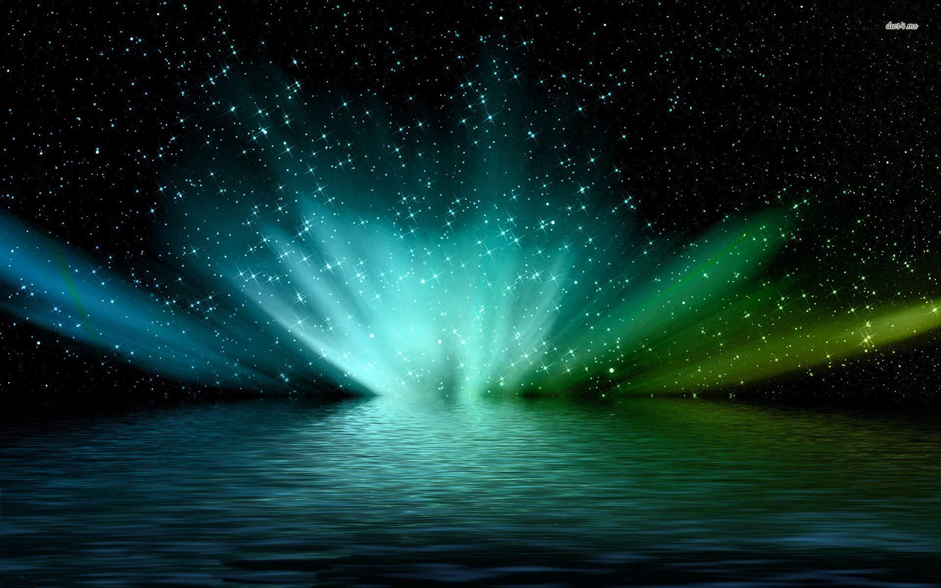 Abstract Blue Explosion Wallpaper Free