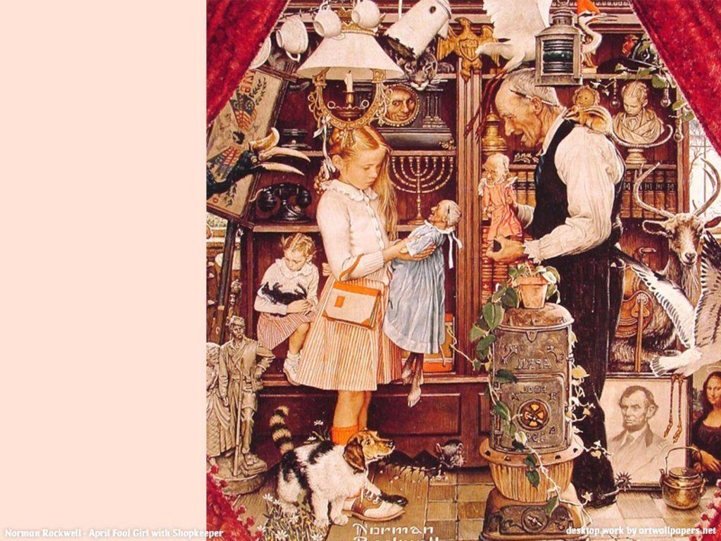 Norman Rockwell Christmas Wallpaper Norman Rockwell Wallpapers Wallpaper Cave