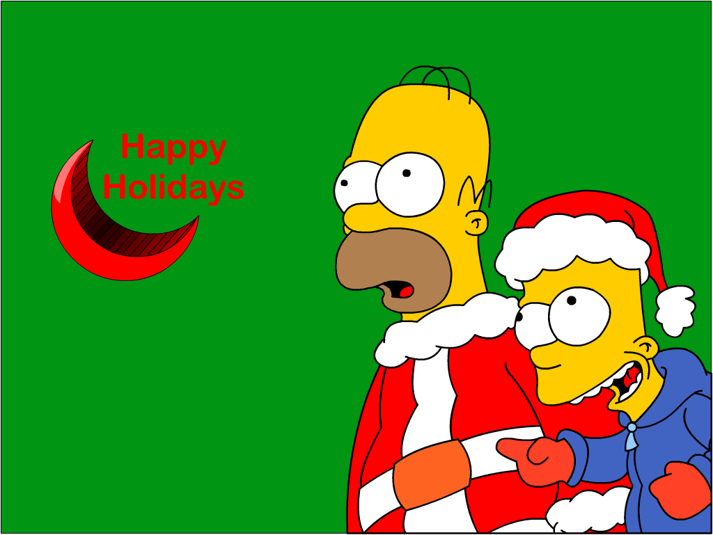 Simpsons Christmas Background Simpsons Christmas Wallpapers Wallpaper Cave