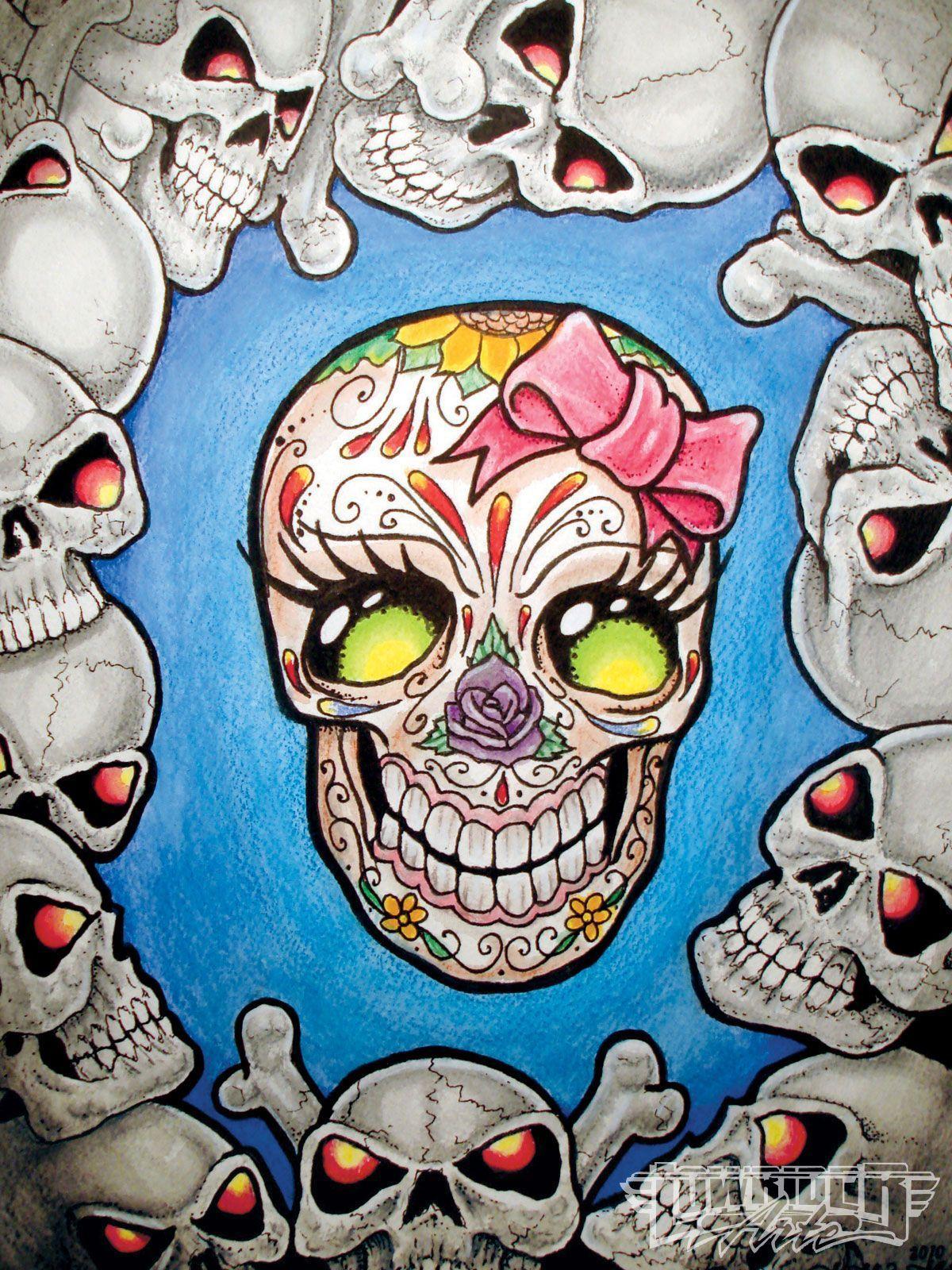 Cute Skull Wallpapers Wallpaper Cave