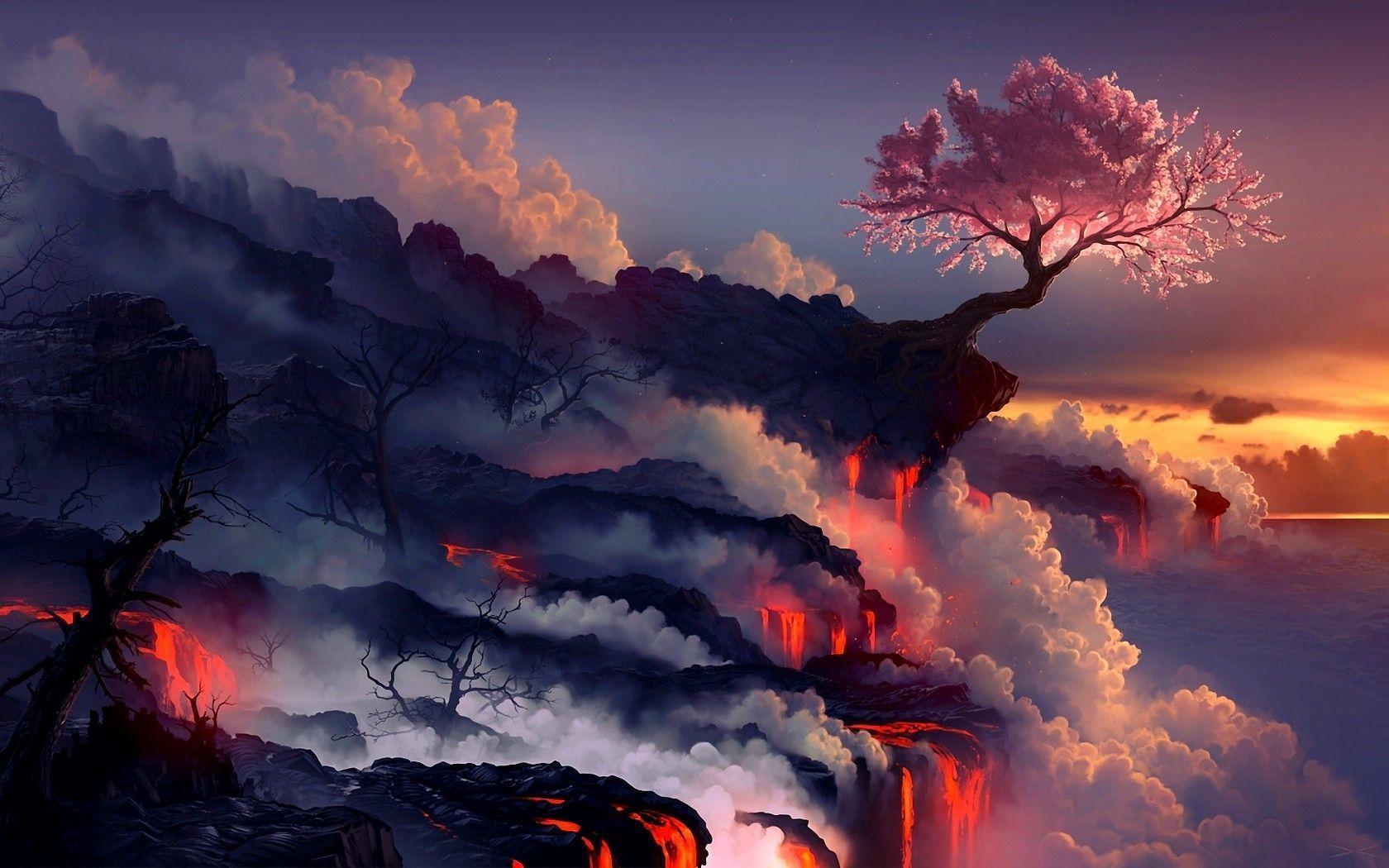 Trippy Nature Wallpaper Nature Wallpaper