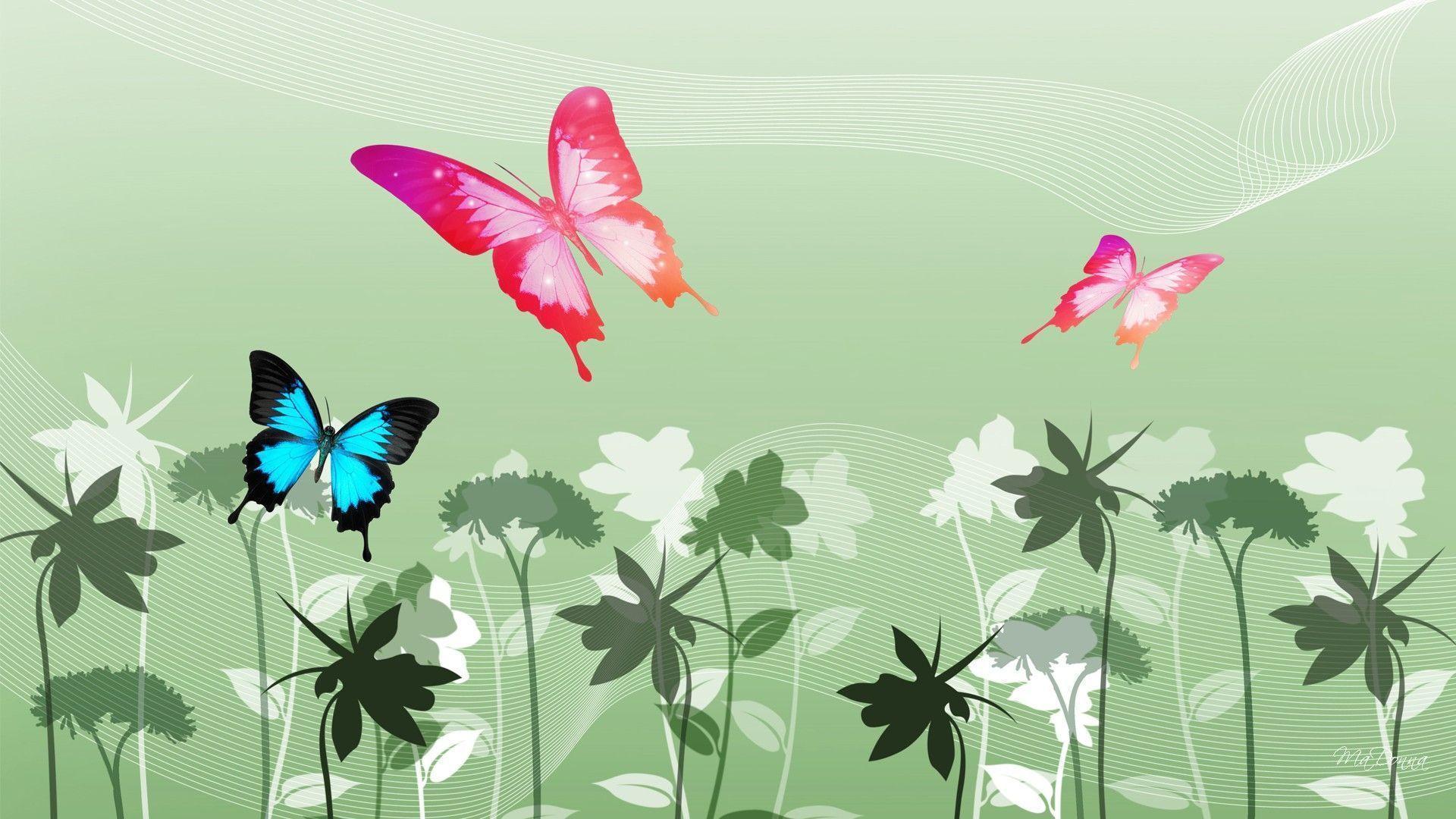 Green Butterfly Wallpapers Wallpaper Cave