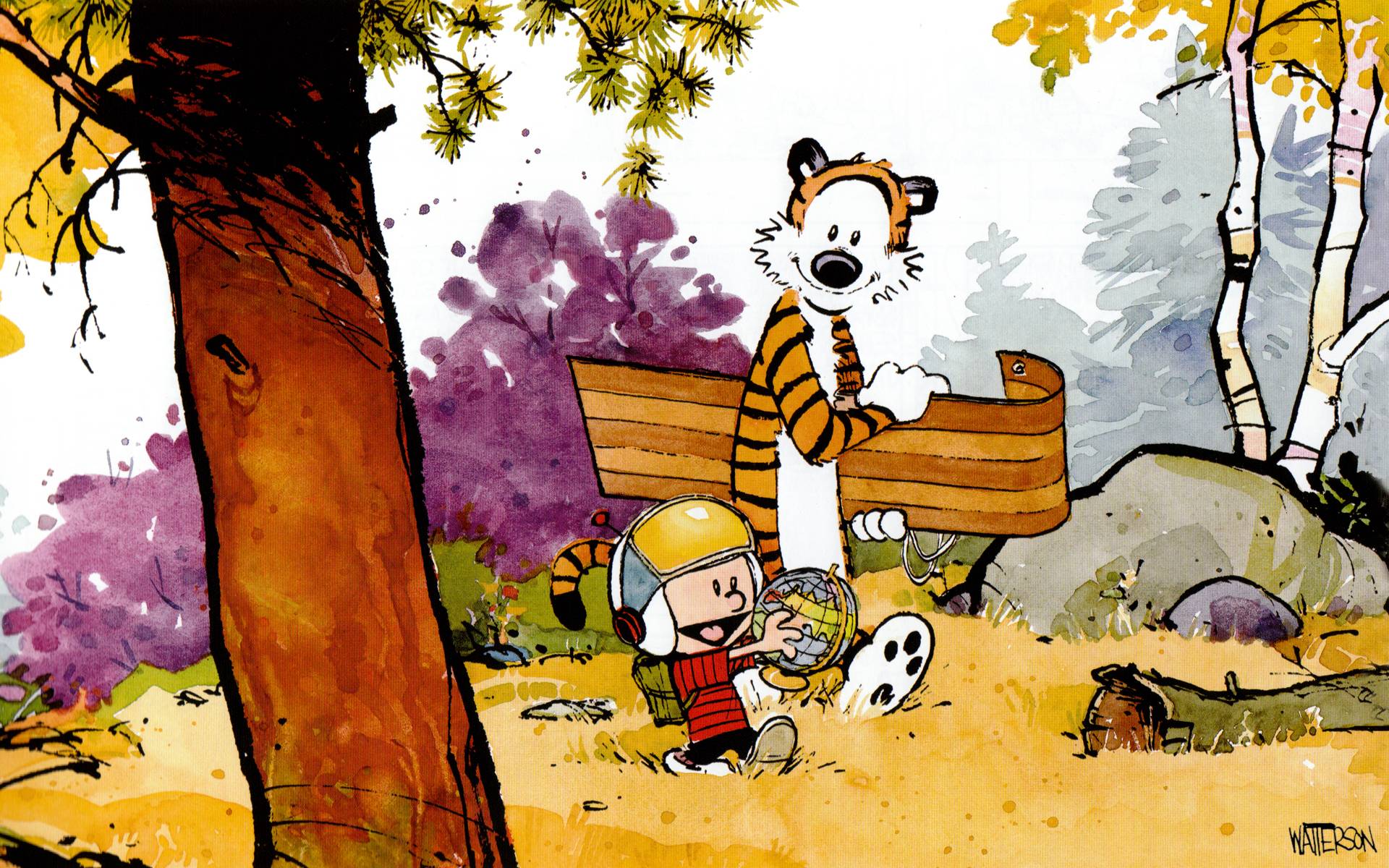 Calvin And Hobbes Desktop Wallpapers Wallpaper Cave