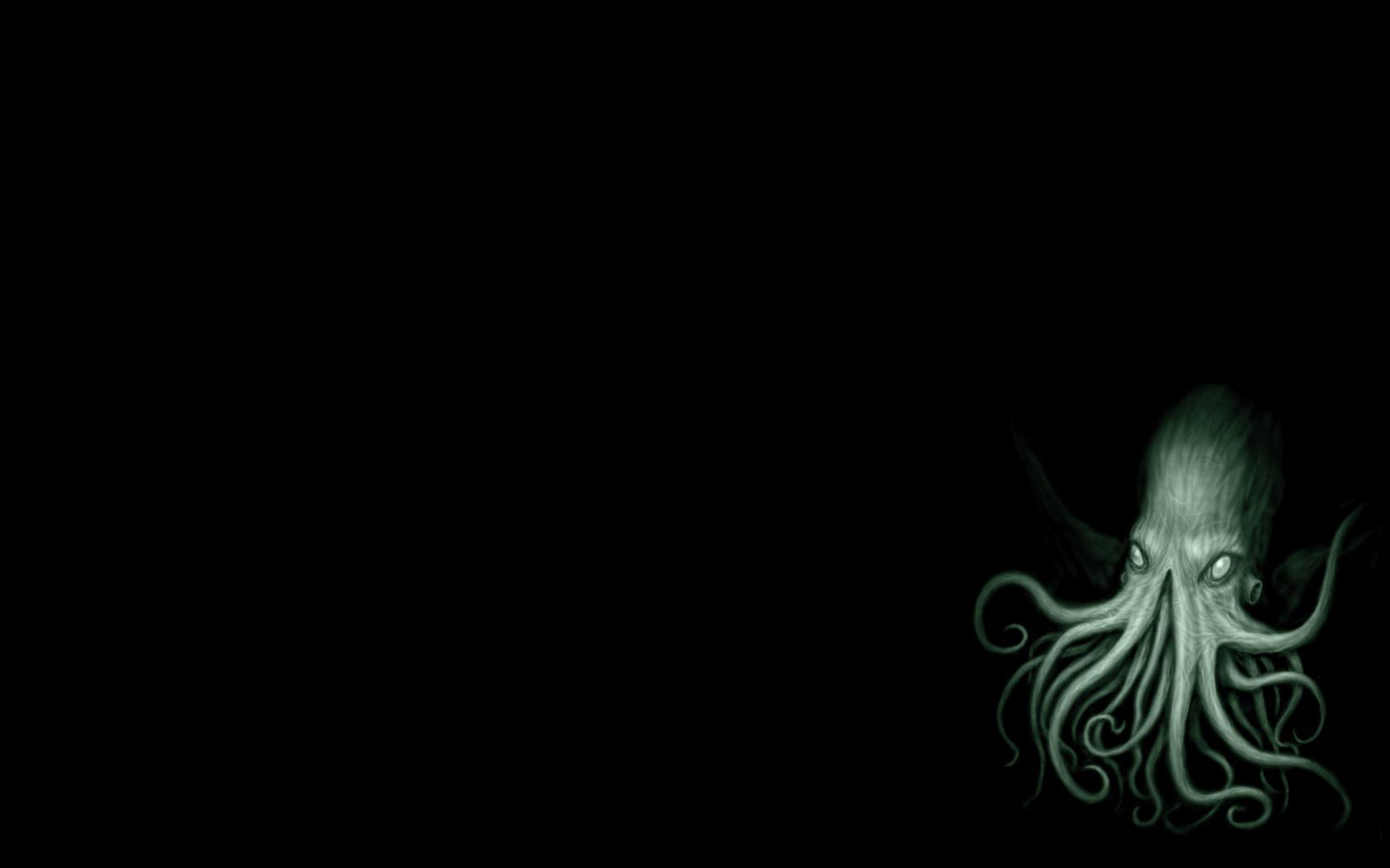 Minimalist Cthulhu Phone Wallpaper Novocom Top