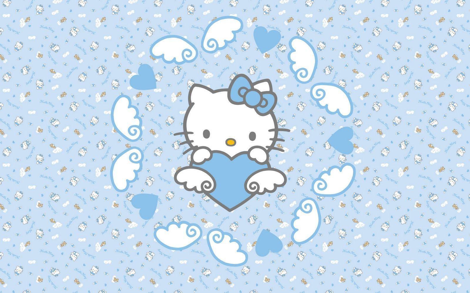 Blue Hello Kitty Wallpapers Wallpaper Cave