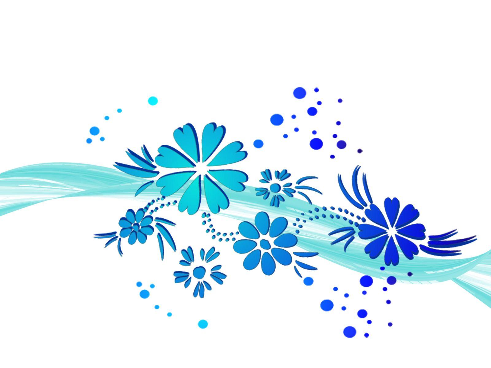 Blue Flower Backgrounds Wallpaper Cave