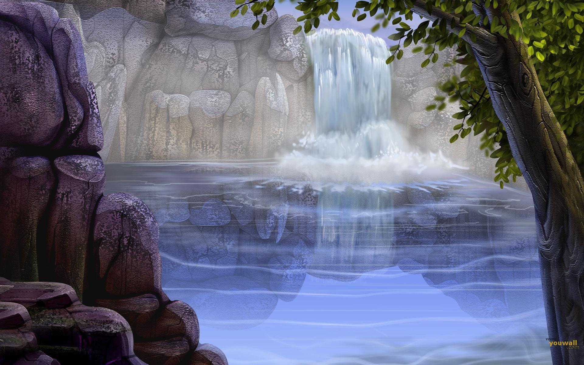 Waterfall Backgrounds Wallpaper Cave