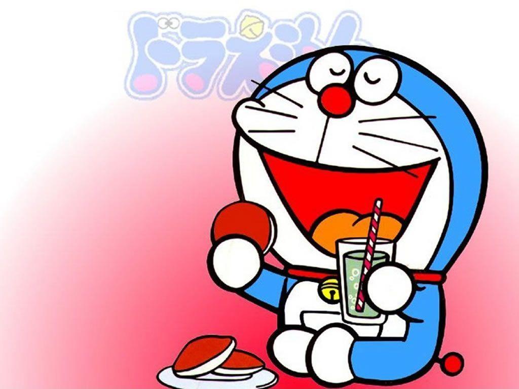 Gambar Wallpaper Doraemon Warna Pink Bakaninime
