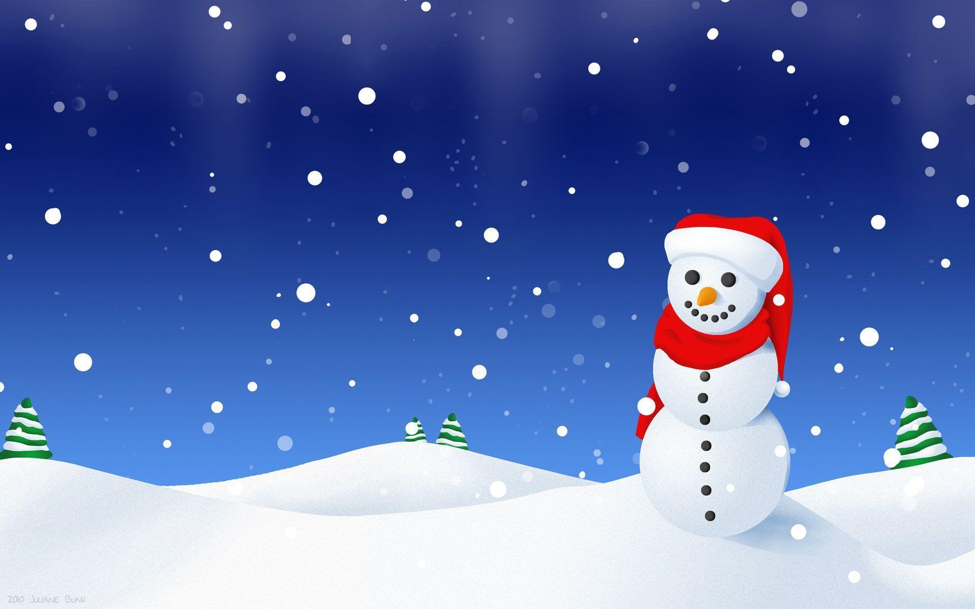 Winter Snowman Wallpapers Wallpaper Cave