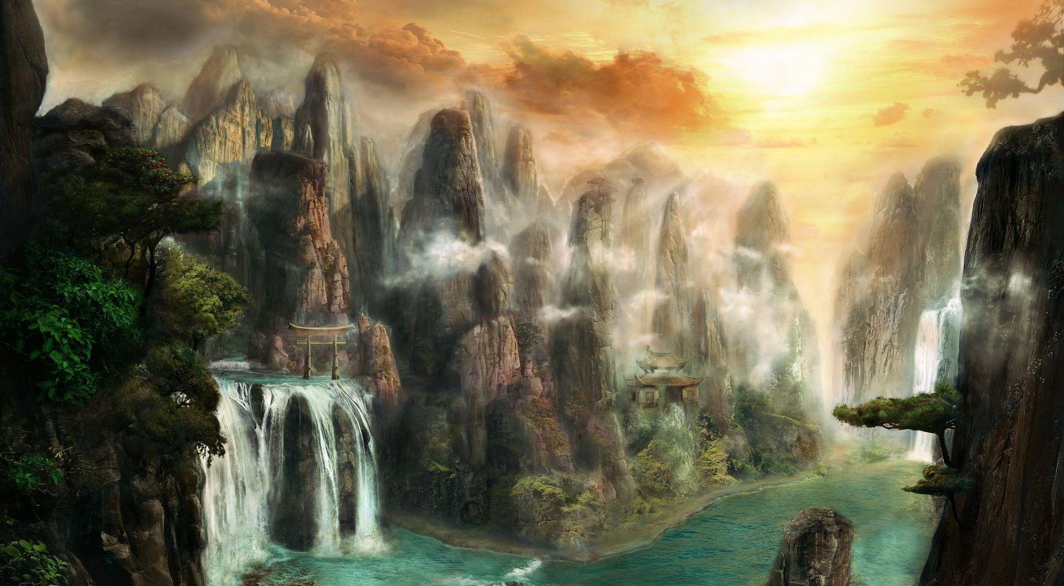 Fantasy Landscape Wallpapers Wallpaper Cave