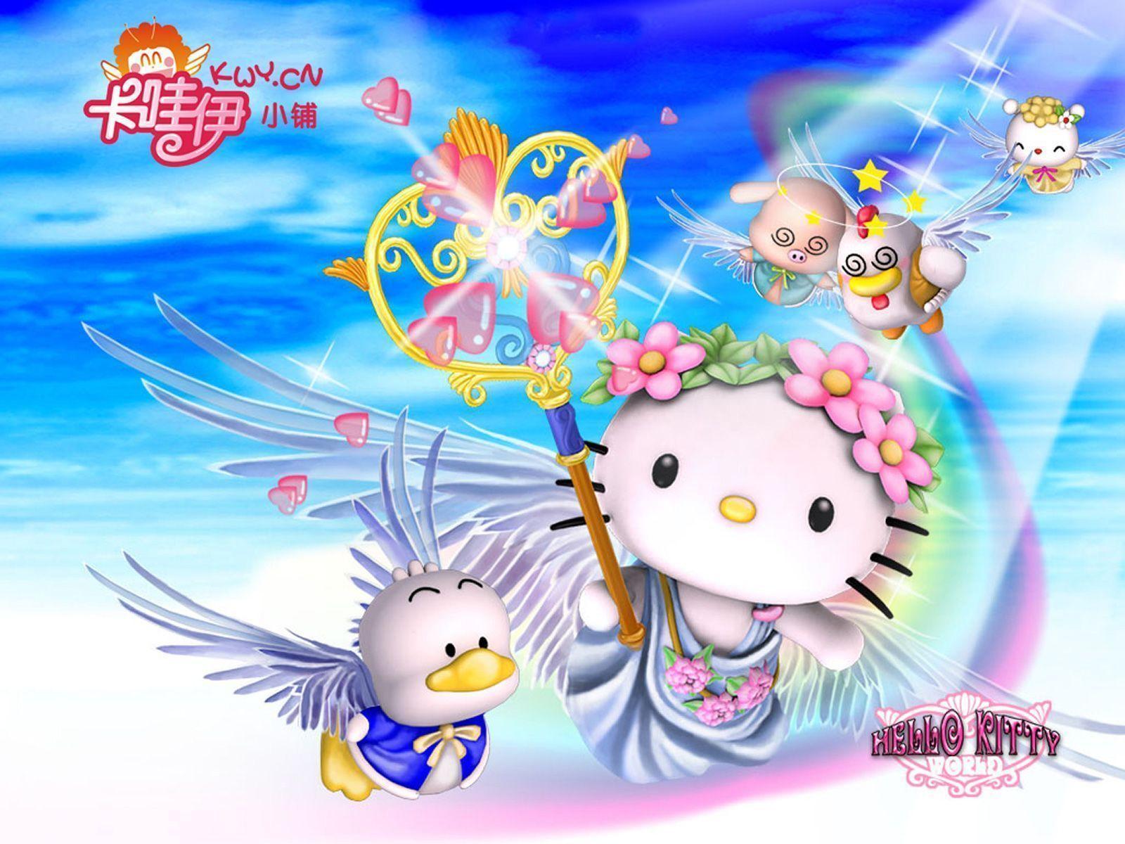 Blue Hello Kitty Wallpapers Wallpaper Cave